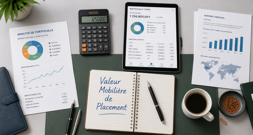 valeur mobiliere de placement documents financiers