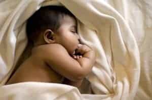 Indian baby sleeping