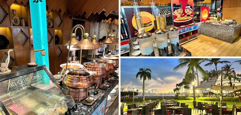 Dining options at Shangri-La Rasa Ria