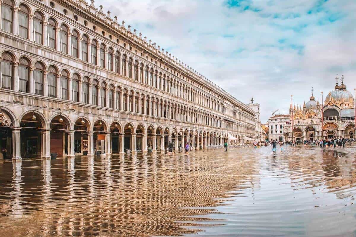 Flooding in St. Mark's Square, Venice