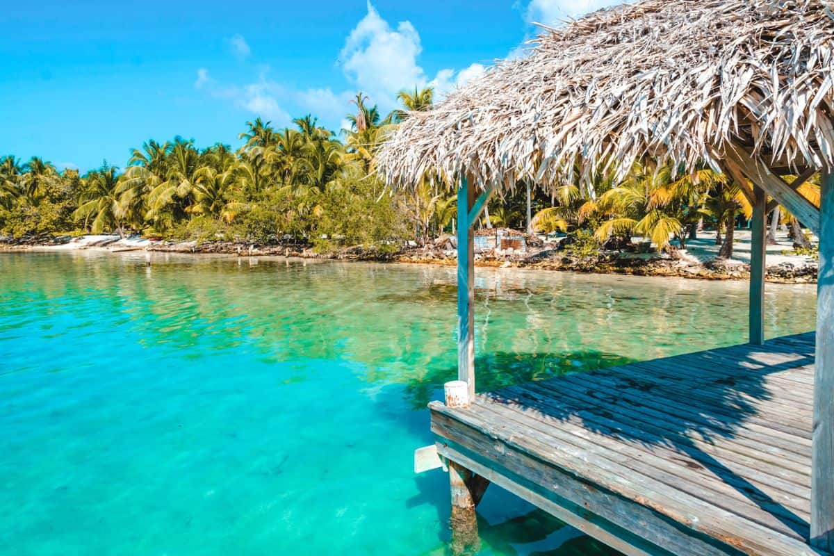 A tropical island in Belize