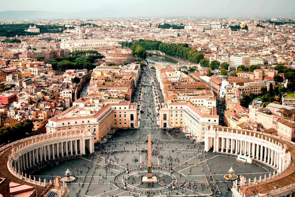 A viewpoint from the Vatican City in Rome