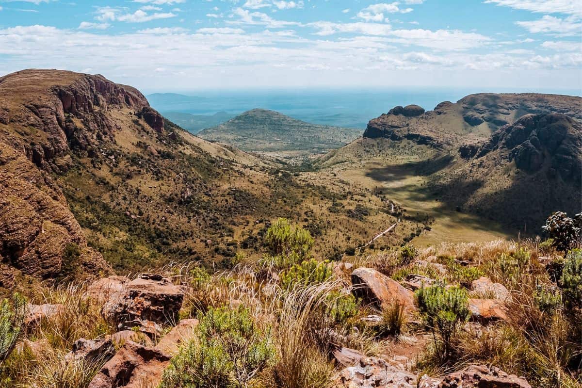 Far reaching mountainous landscapes in the Waterberg region of South Africa