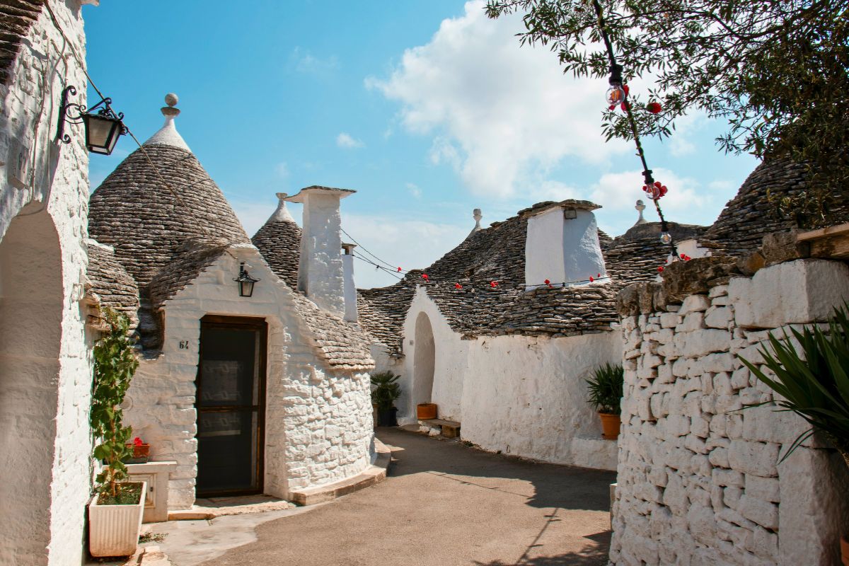 A traditional trullo house in Puglia, Italy