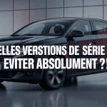 bmw série 1 f40 modèle à éviter vue berline noire