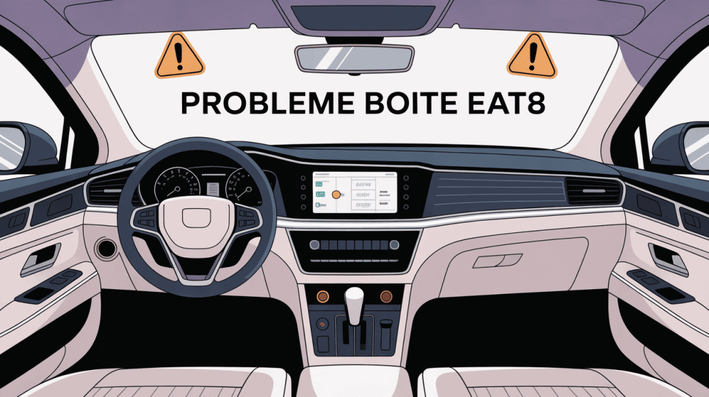 vue coupe boite eat8 problème tableau bord