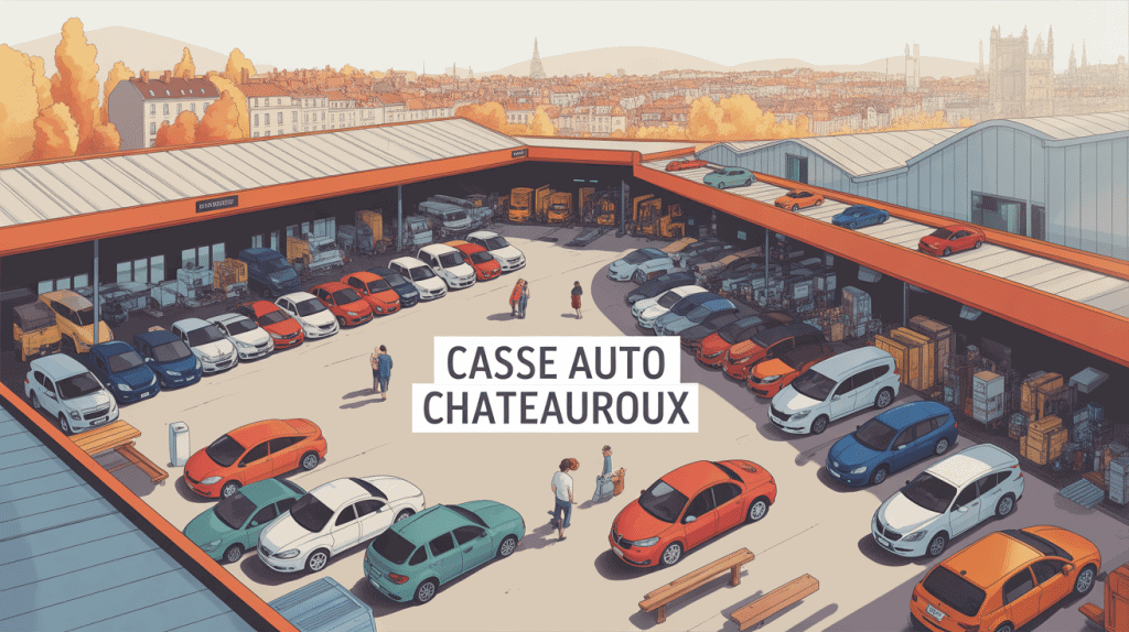 vue aerienne casse auto chateauroux