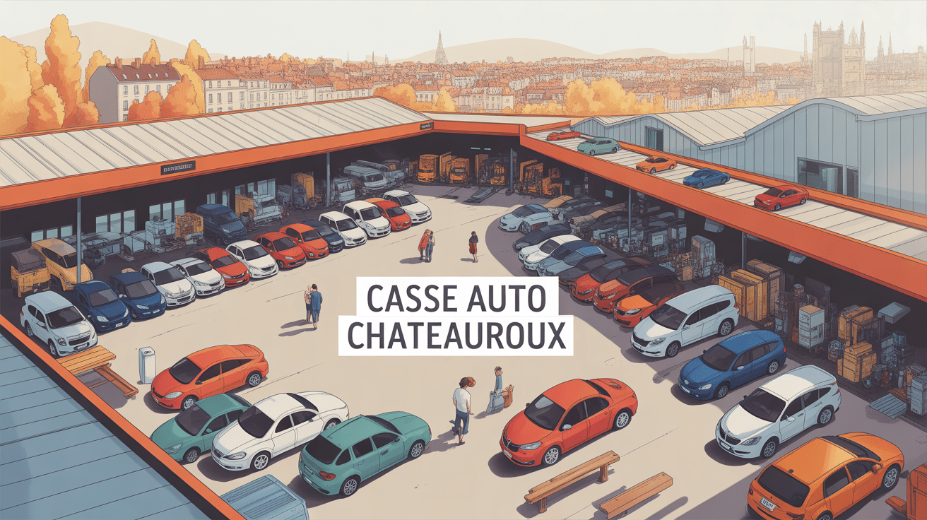 vue aerienne casse auto chateauroux