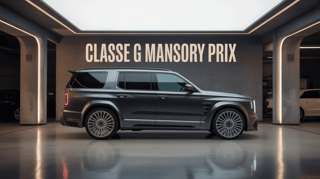 classe g mansory prix suv noir kit carrosserie garage