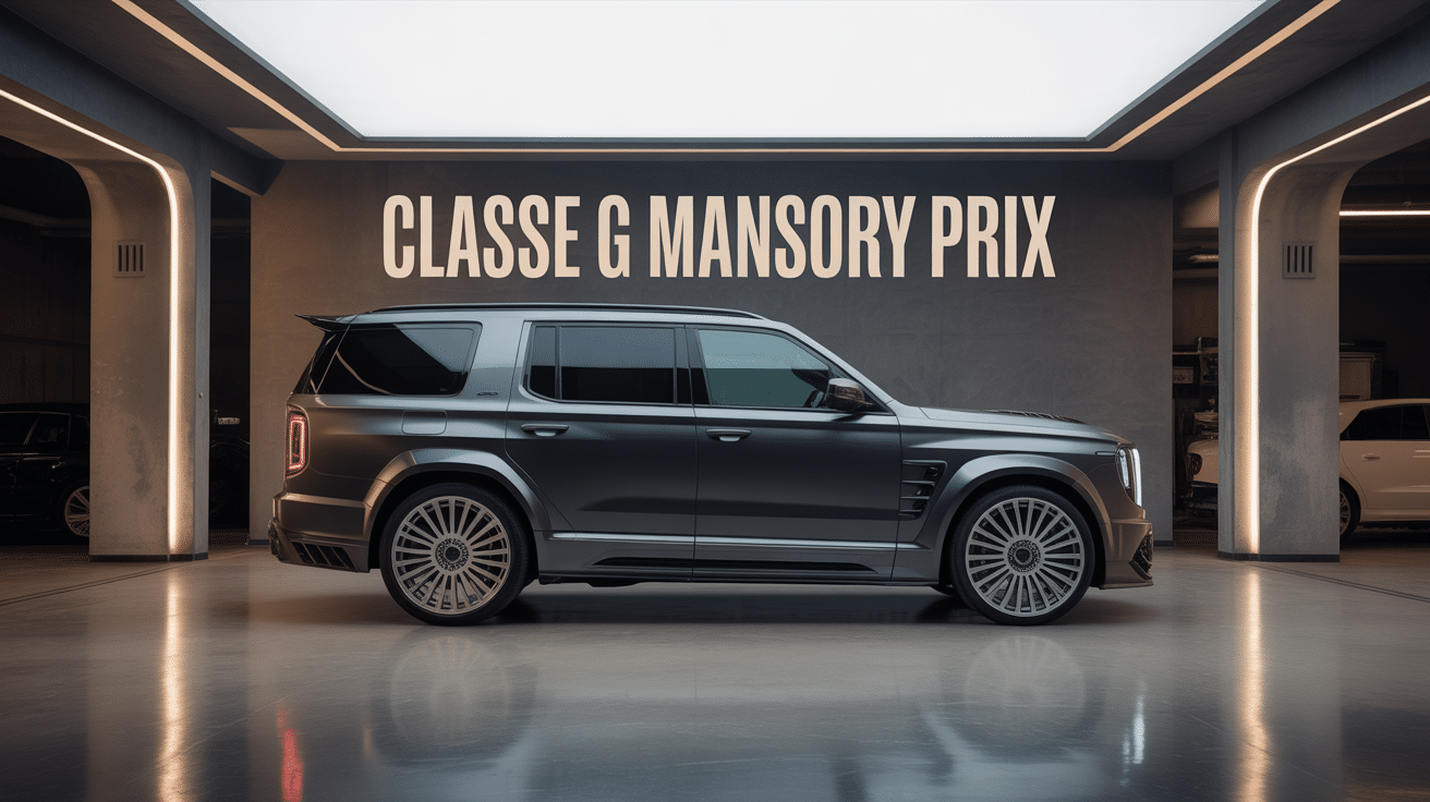 classe g mansory prix suv noir kit carrosserie garage