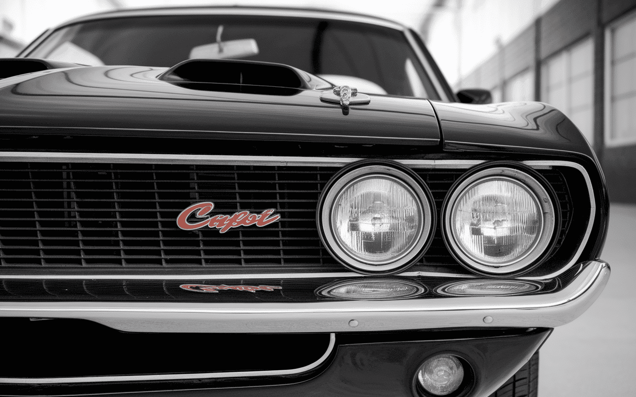 détails voiture john wick calandre chromée