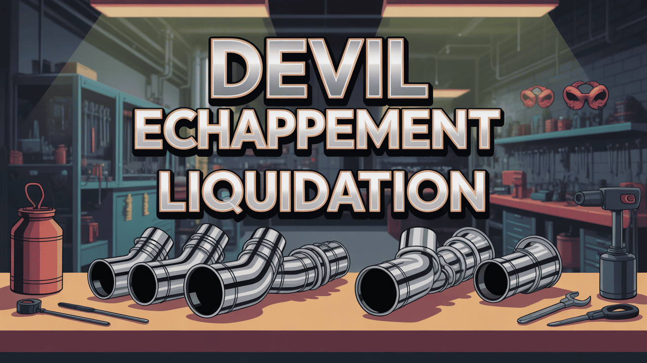 devil échappement liquidation illustration atelier