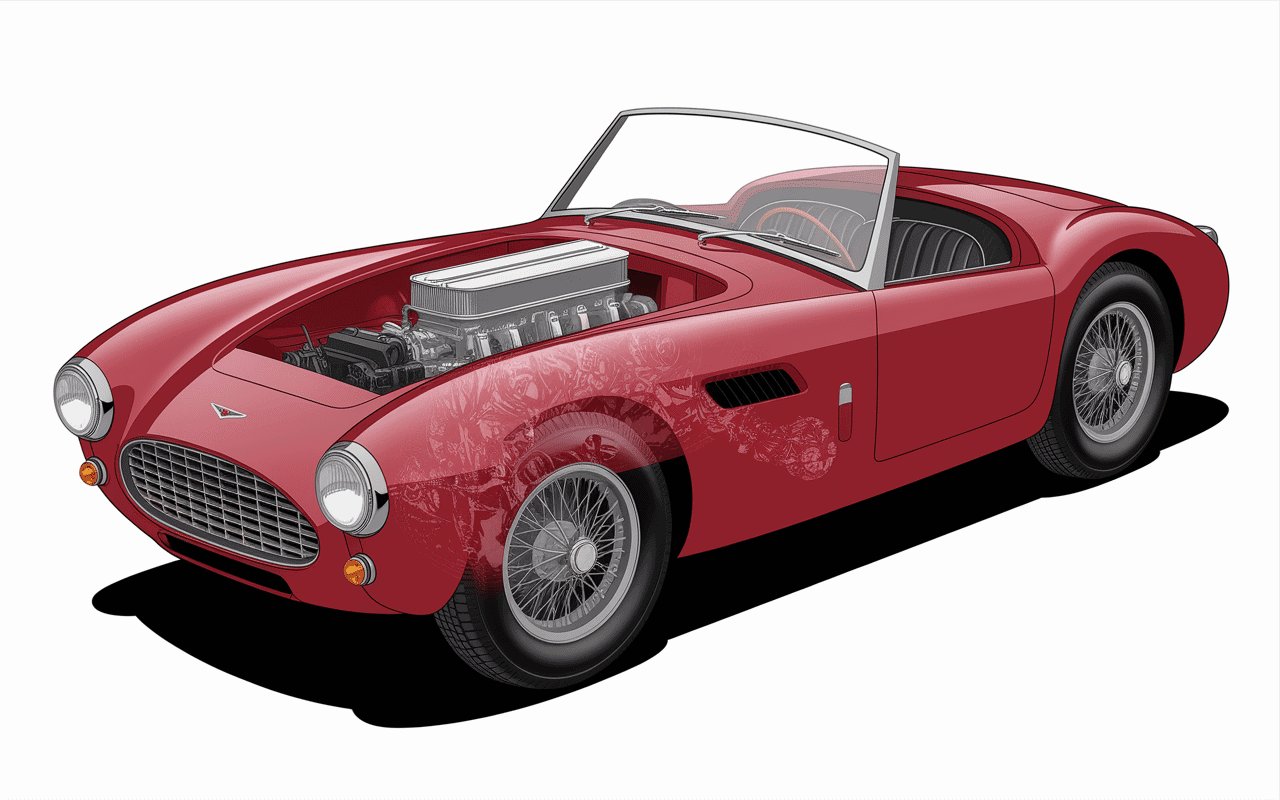 vue technique ferrari la plus chère du monde 250 gto