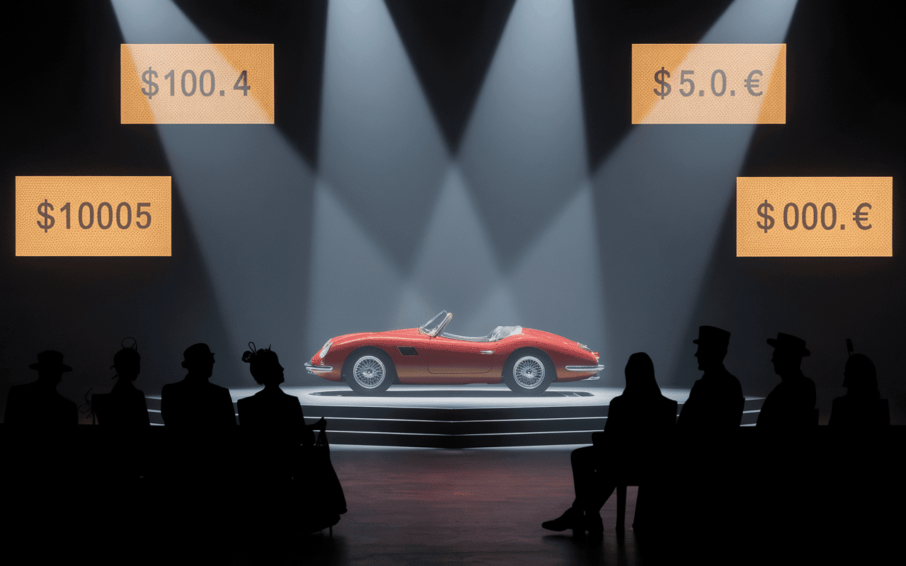 salle vente enchères ferrari la plus chère du monde