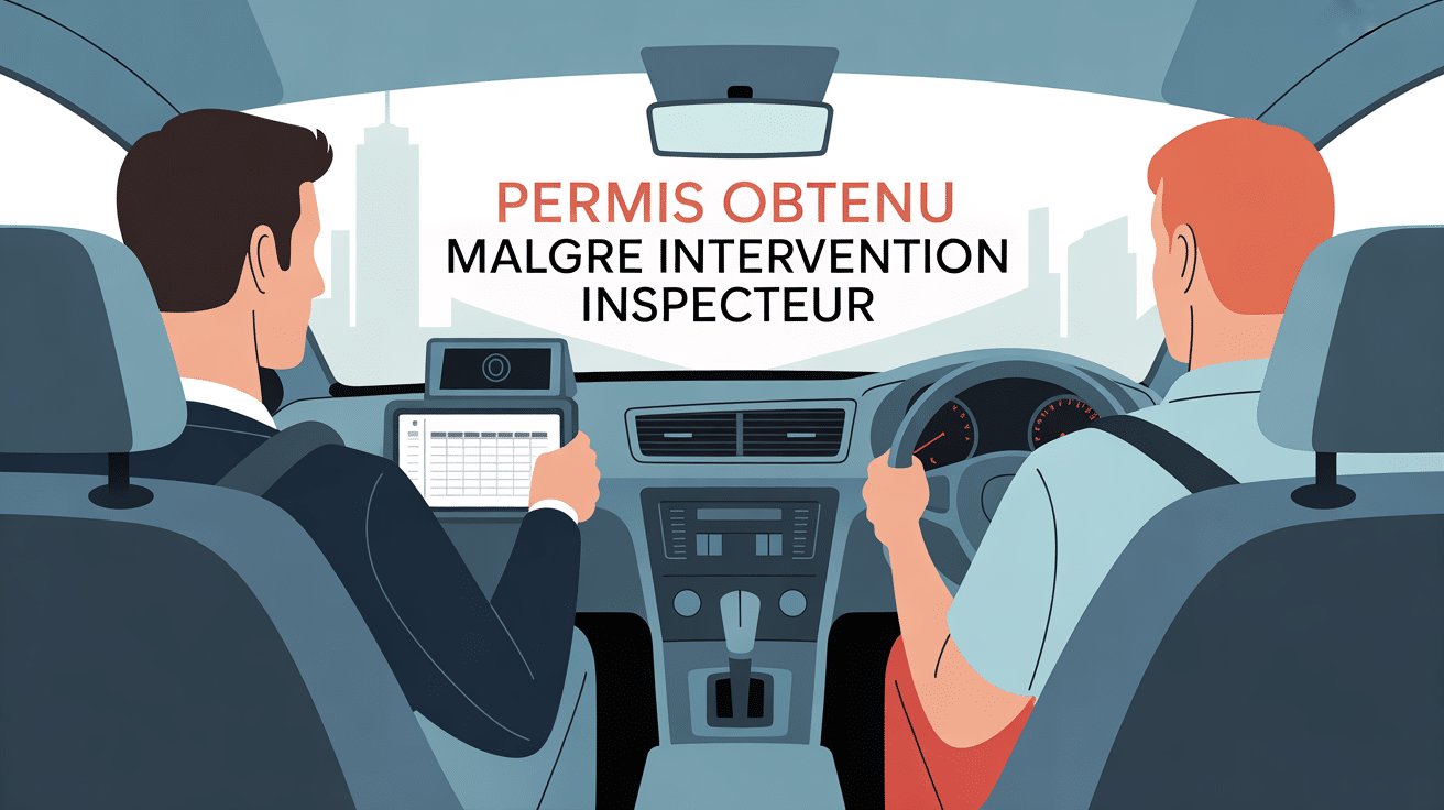 J ai eu mon permis malgré l intervention de l inspecteur, scène examen conduite avec inspecteur