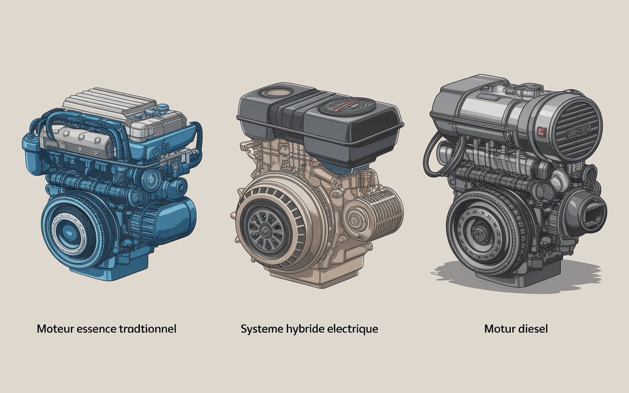 illustration moteurs kia optima essence hybride diesel