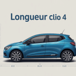 longueur clio 4 vue citadine compacte illustration