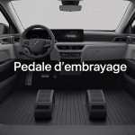 Pédale d embrayage mise en évidence dans une voiture