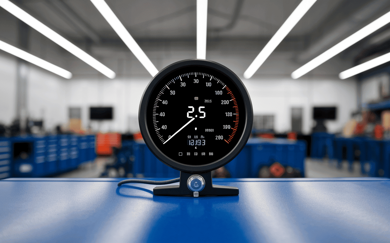 Manomètre digital pression pneu mt07 gros plan