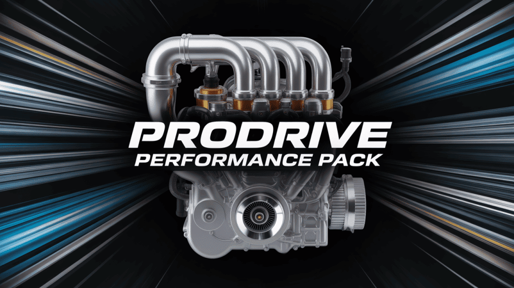 gros plan moteur turbo prodrive performance pack