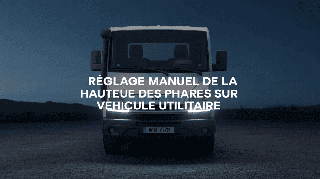reglage de la hauteur des phares manuellement sur fiat ducato phares utilitaire gros plan