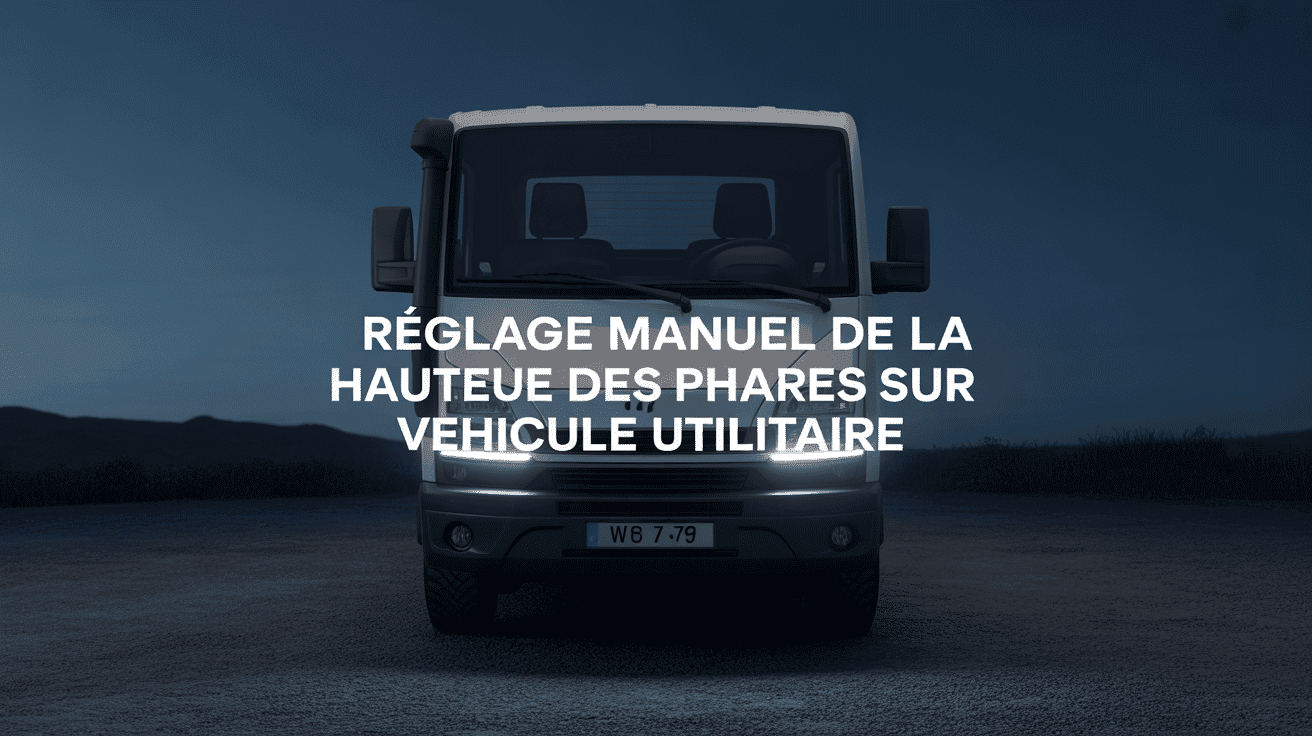 reglage de la hauteur des phares manuellement sur fiat ducato phares utilitaire gros plan