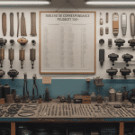 atelier avec tableau de correspondance peugeot 103 et pieces