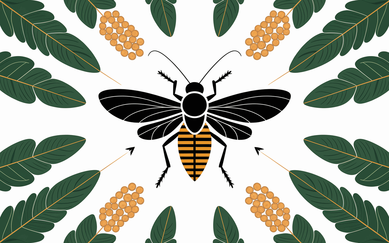 action vega missyl feuilles insectes