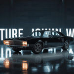 voiture john wick noire garage sombre