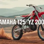 125 yz 2000 en course sur piste de motocross