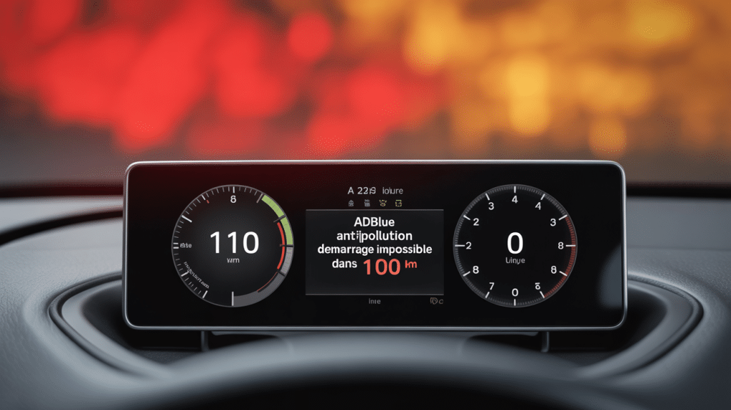 adblue défaut antipollution démarrage impossible dans 1100 km voyant alerte