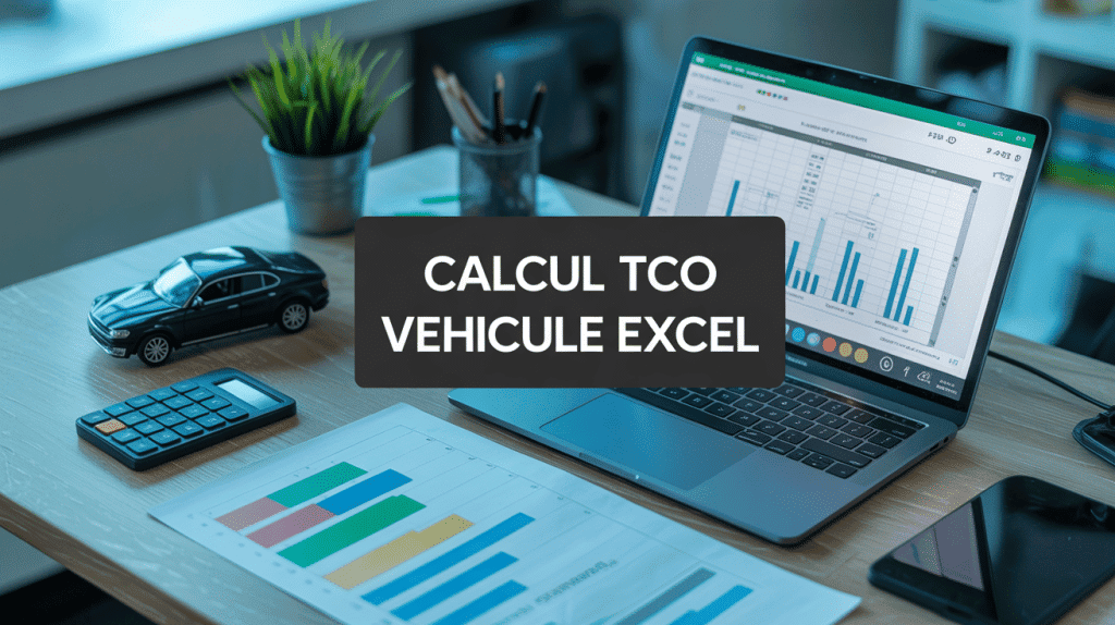 Calcul tco véhicule excel vue bureau ordinateur graphique