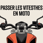 Comment passer les vitesses en moto vue rapprochée des commandes