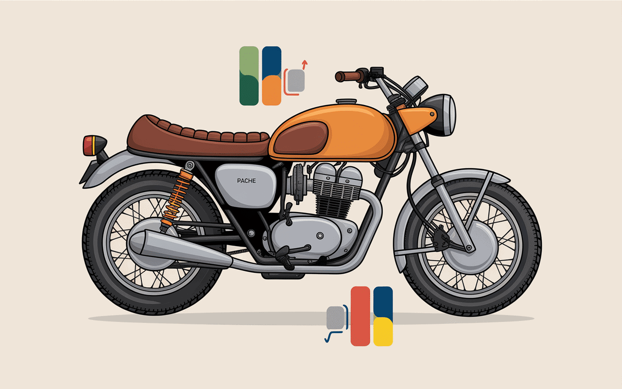 Comment passer les vitesses en moto schéma commandes embrayage accélérateur sélecteur