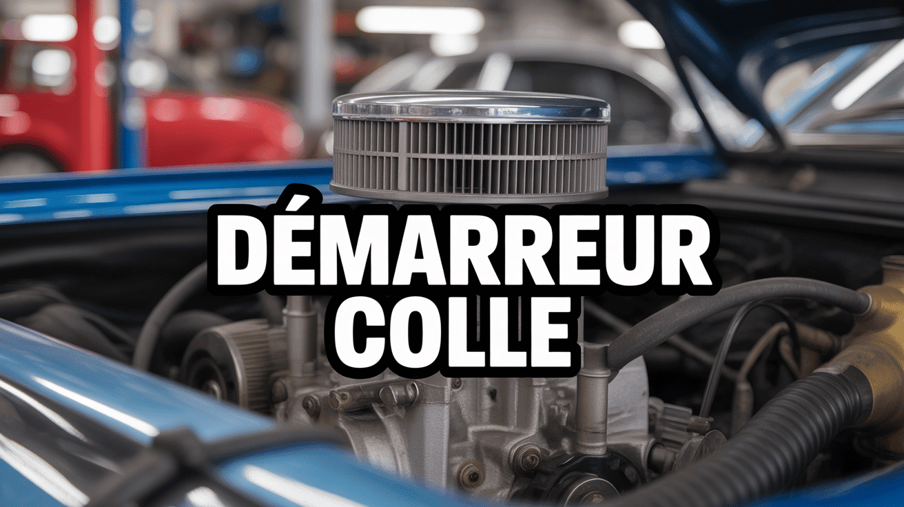 demarreur qui colle coupe moteur avec etincelles