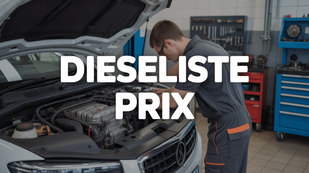 dieseliste prix atelier auto diagnostic moteur