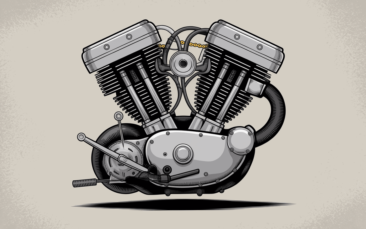 détail moteur bicylindre technique honda cl 350