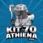 kit 70 athena am6 cylindre piston aluminium