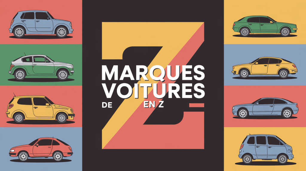 illustration moderne marque de voiture en z route