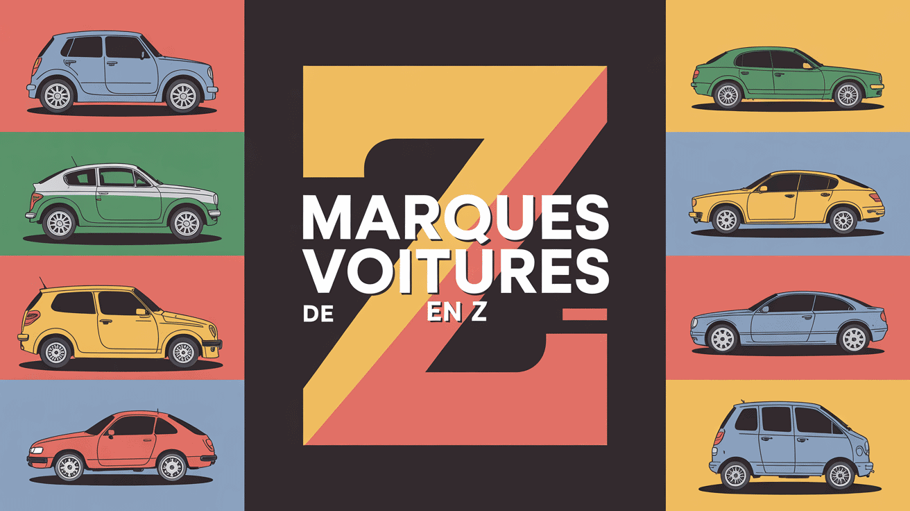 illustration moderne marque de voiture en z route