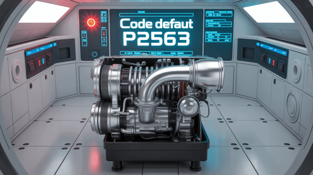 illustration code p2563 peugeot tableau de bord turbo