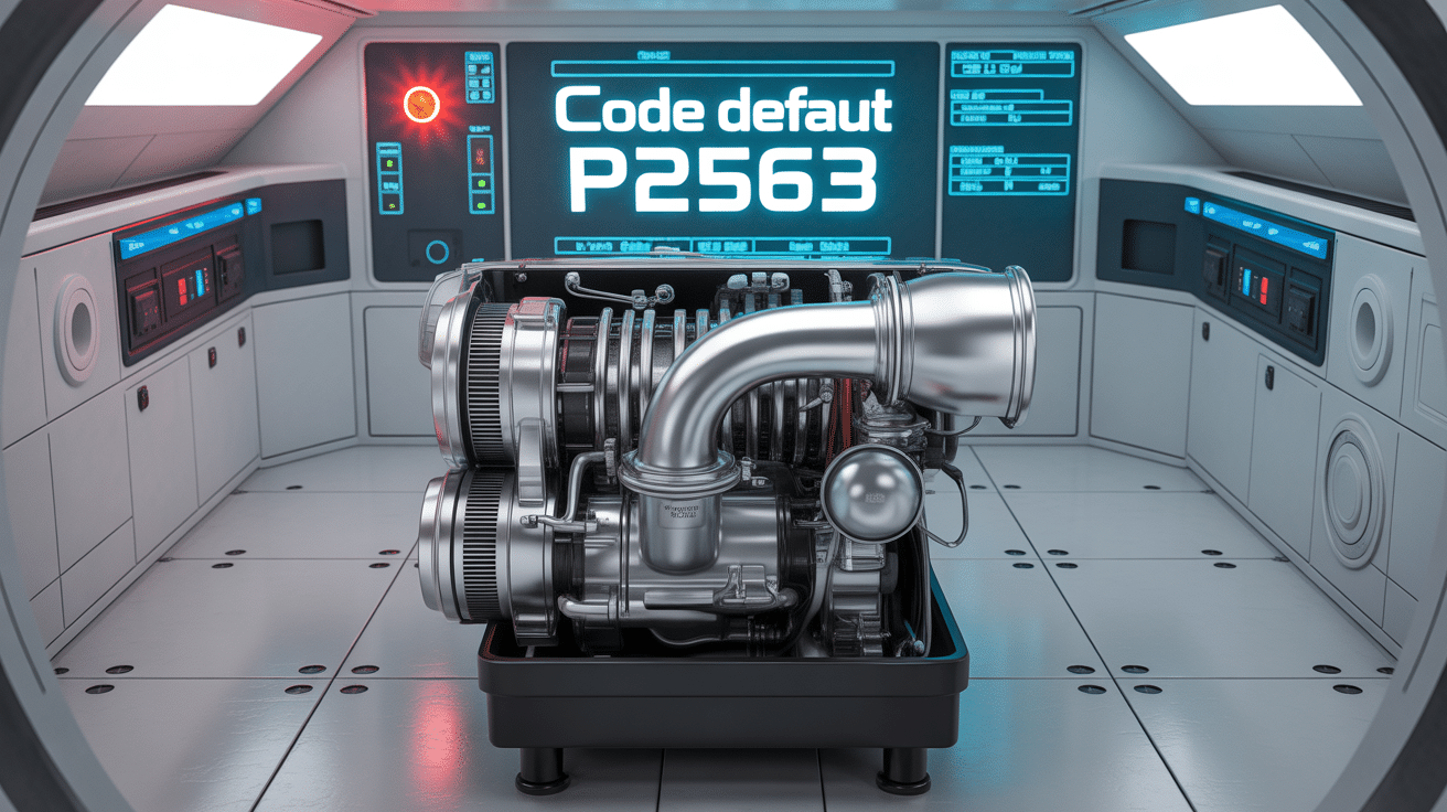 illustration code p2563 peugeot tableau de bord turbo