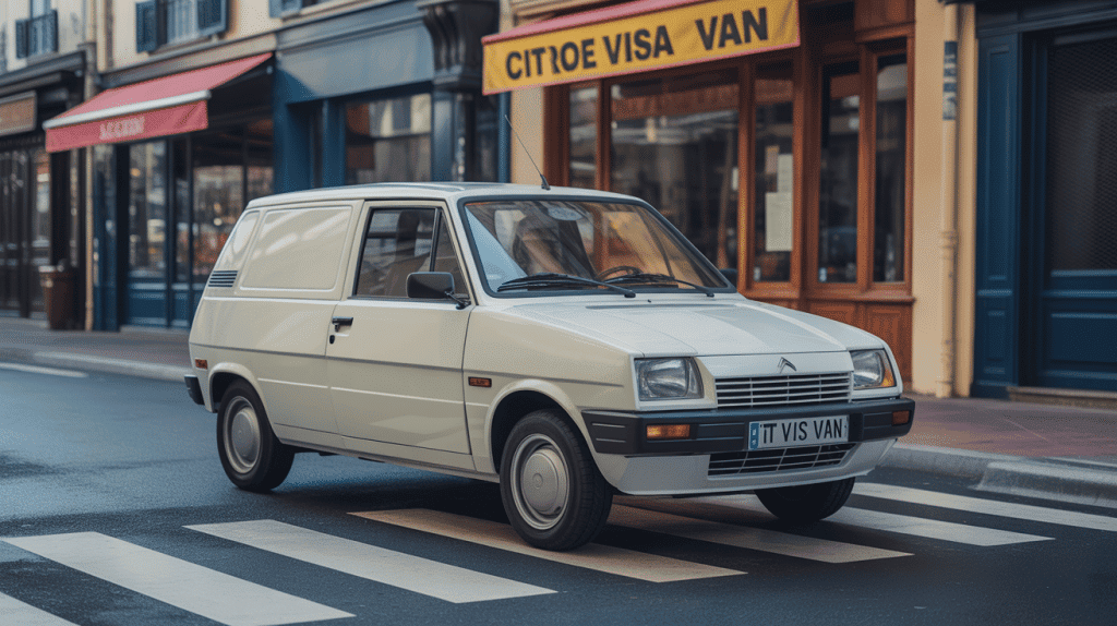 Citroen Visa Van garé vue avant rue urbaine