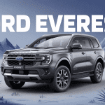 ford everest 2024 gris métallisé devant montagnes