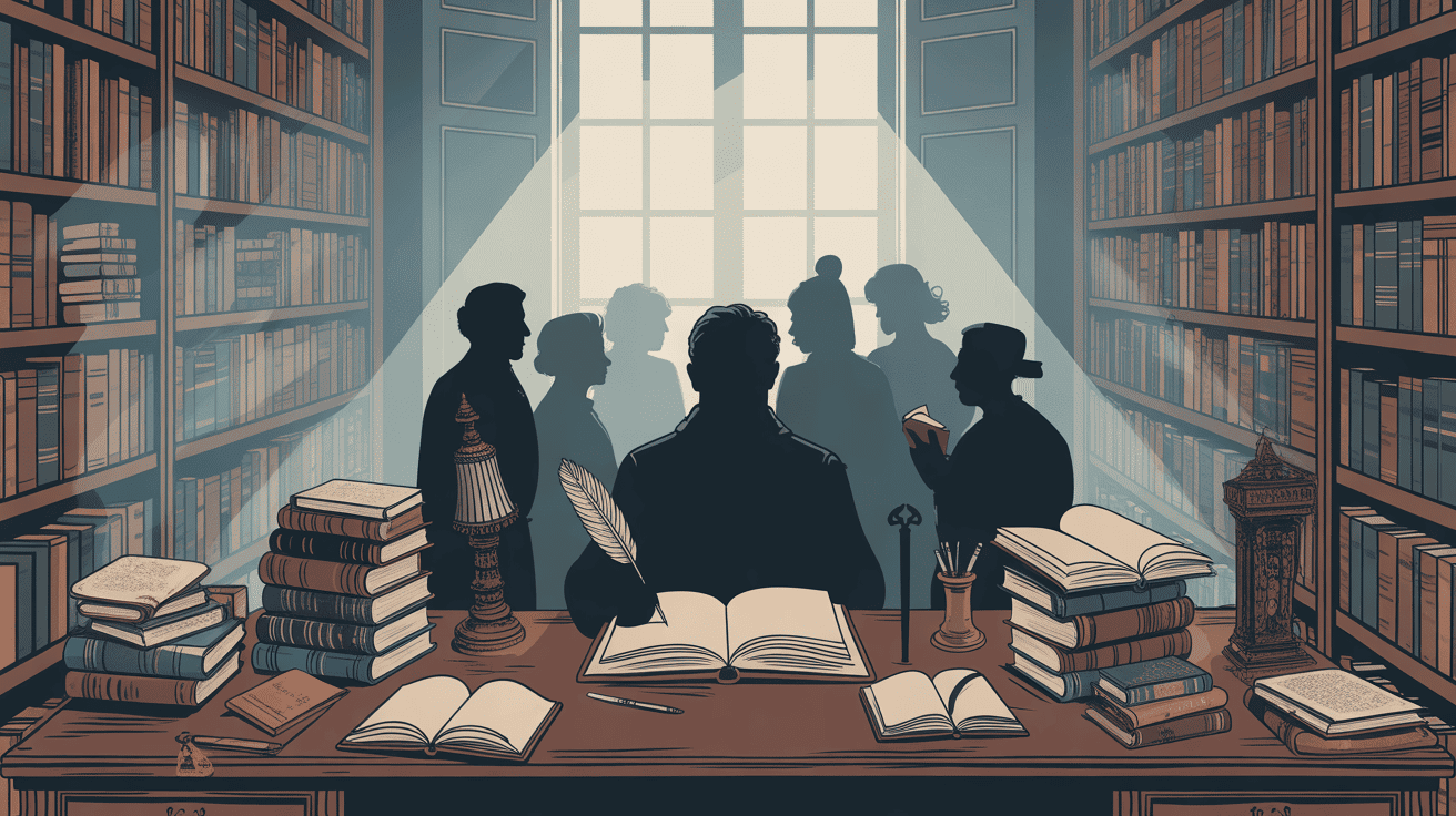 Bibliothèque livres landiste grands penseurs