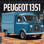 peugeot 1351 fourgonnette vintage atelier
