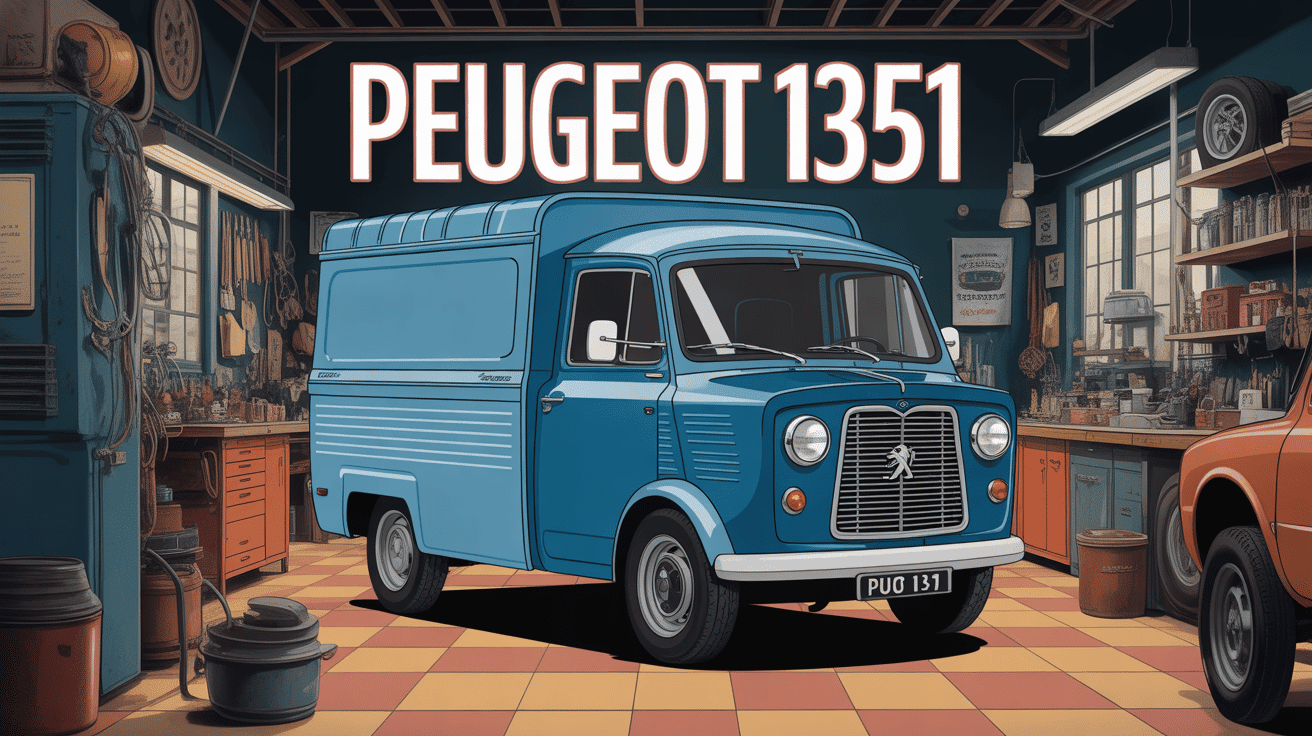 peugeot 1351 fourgonnette vintage atelier