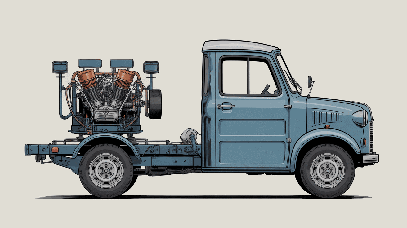 moteur châssis carrosserie peugeot 1351