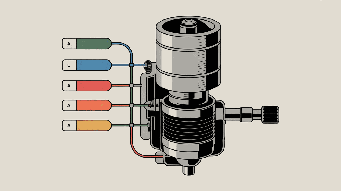 Schéma vis d'air carburateur mélange air-essence