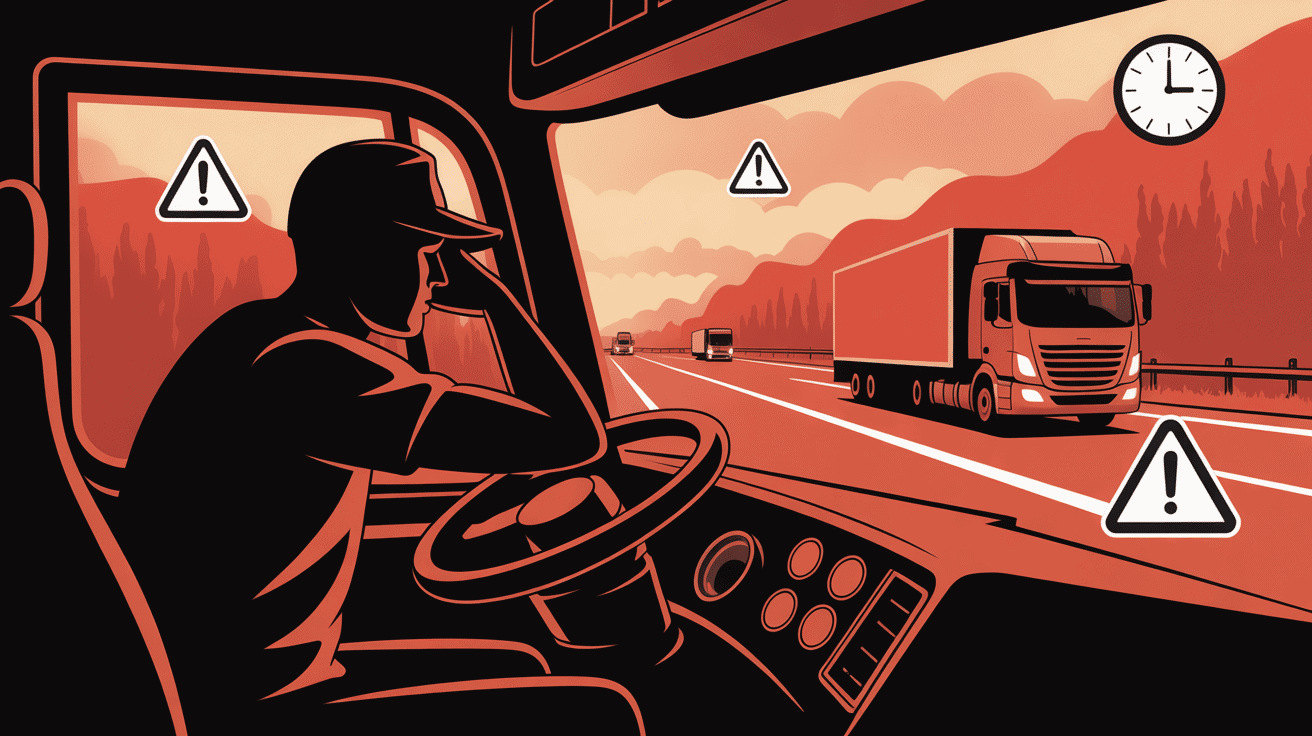 tableau : temps de conduite et de repos risques et conducteur